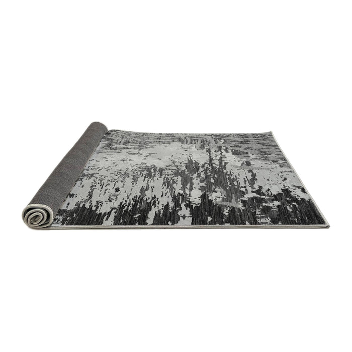 Sideview of Abstract Gray Modern Rug, abs5404gry