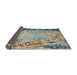 Sideview of Abstract Ash Gray Modern Rug, abs5405