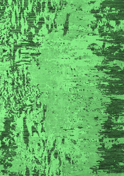 Abstract Emerald Green Modern Rug, abs5405emgrn