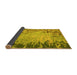 Sideview of Abstract Yellow Modern Rug, abs5405yw