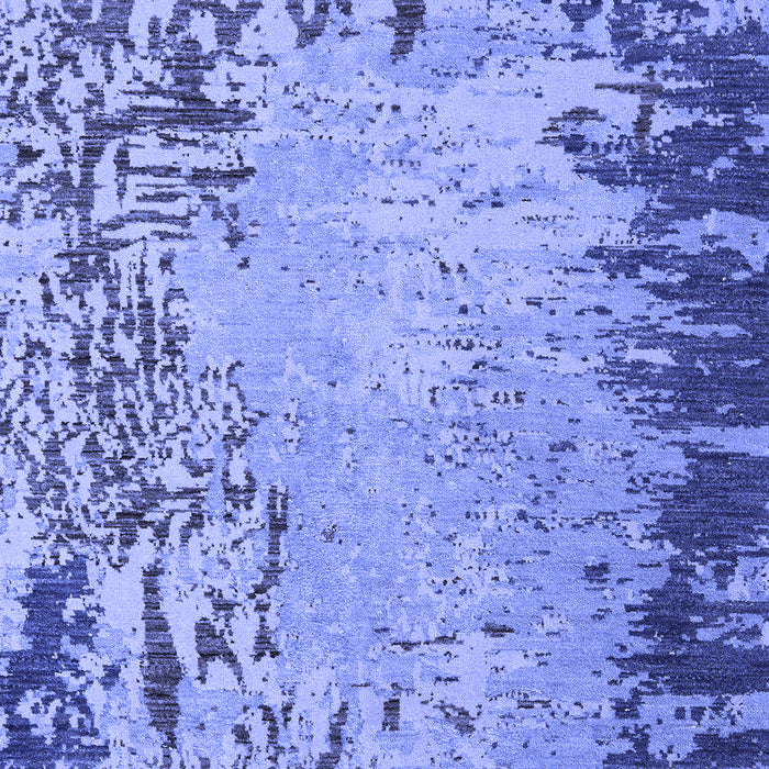 Machine Washable Abstract Blue Modern Rug, wshabs5405blu