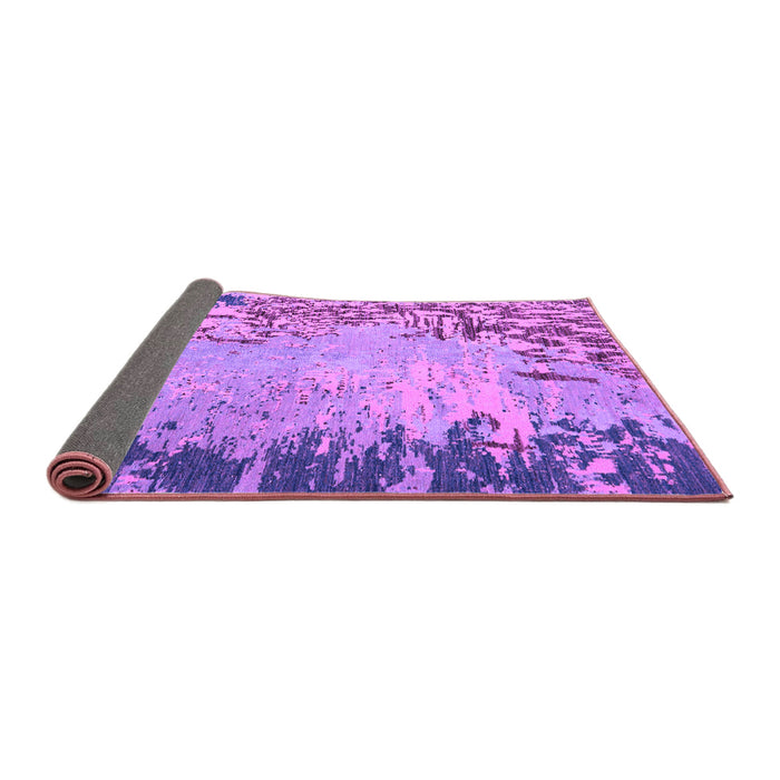 Sideview of Abstract Purple Modern Rug, abs5405pur