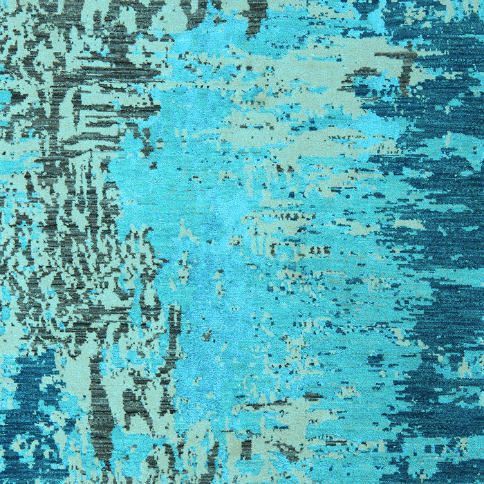 Abstract Light Blue Modern Rug, abs5405lblu