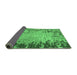 Sideview of Abstract Emerald Green Modern Rug, abs5405emgrn