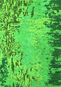 Abstract Green Modern Rug, abs5405grn