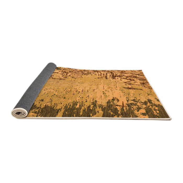Sideview of Abstract Orange Modern Rug, abs5405org
