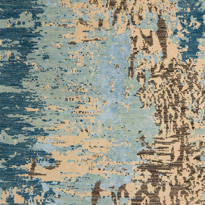 Machine Washable Abstract Ash Gray Rug, wshabs5405