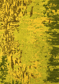 Abstract Yellow Modern Rug, abs5405yw