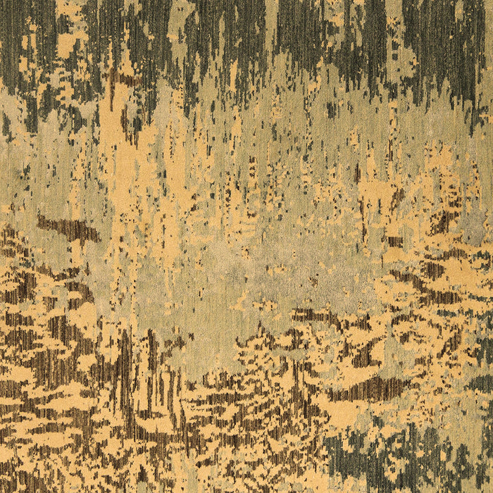 Square Machine Washable Abstract Brown Modern Rug, wshabs5405brn