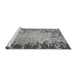 Sideview of Machine Washable Abstract Gray Modern Rug, wshabs5405gry