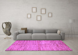Machine Washable Abstract Purple Modern Area Rugs in a Living Room, wshabs5406pur
