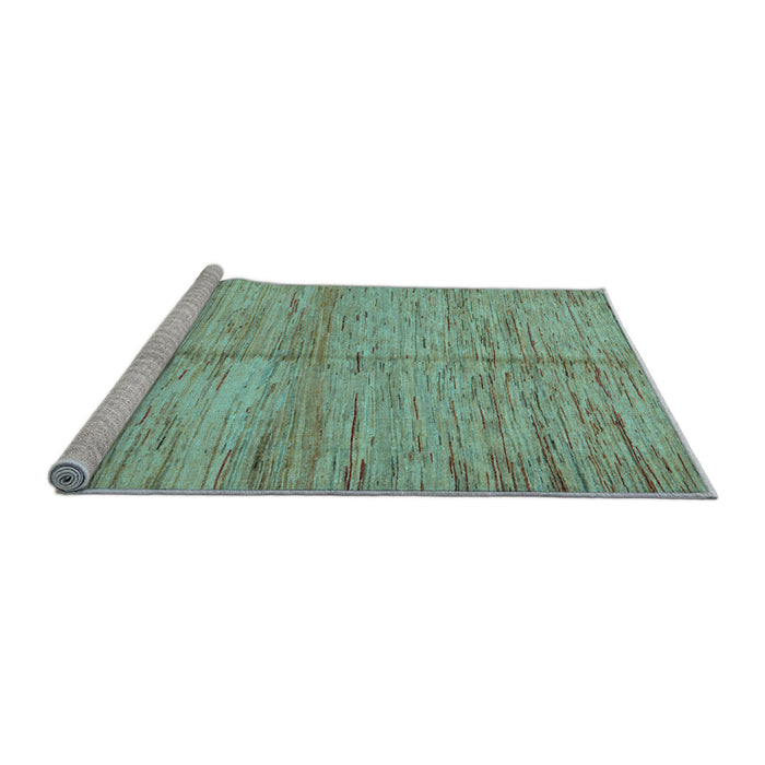 Sideview of Machine Washable Abstract Light Blue Modern Rug, wshabs5406lblu