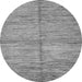 Round Machine Washable Abstract Gray Modern Rug, wshabs5406gry