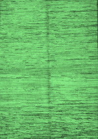 Abstract Emerald Green Modern Rug, abs5406emgrn