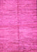 Machine Washable Abstract Pink Modern Rug, wshabs5406pnk