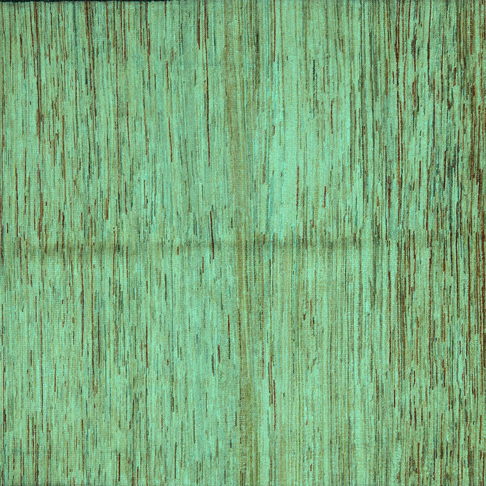 Square Machine Washable Abstract Turquoise Modern Area Rugs, wshabs5406turq