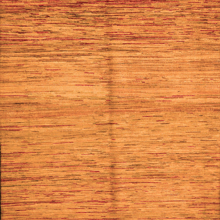 Square Machine Washable Abstract Orange Modern Area Rugs, wshabs5406org