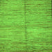 Square Abstract Green Modern Rug, abs5406grn