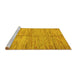 Sideview of Machine Washable Abstract Yellow Modern Rug, wshabs5406yw