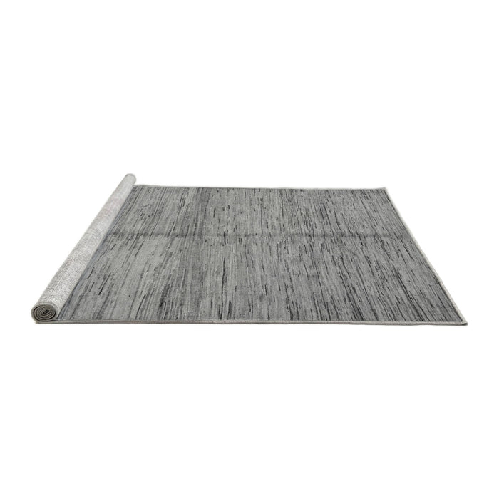 Sideview of Machine Washable Abstract Gray Modern Rug, wshabs5406gry