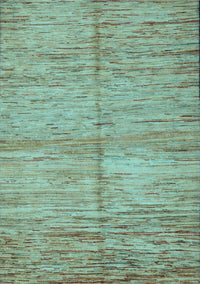 Abstract Light Blue Modern Rug, abs5406lblu