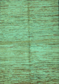 Abstract Turquoise Modern Rug, abs5406turq