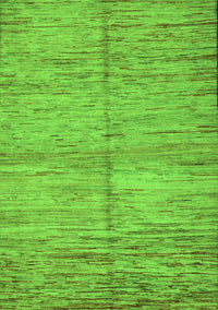 Abstract Green Modern Rug, abs5406grn