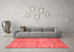 Modern Red Washable Rugs