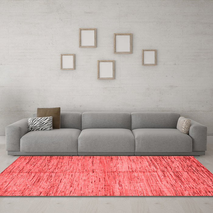 Modern Red Washable Rugs