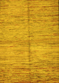 Abstract Yellow Modern Rug, abs5406yw