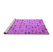 Sideview of Machine Washable Abstract Purple Modern Area Rugs, wshabs5407pur