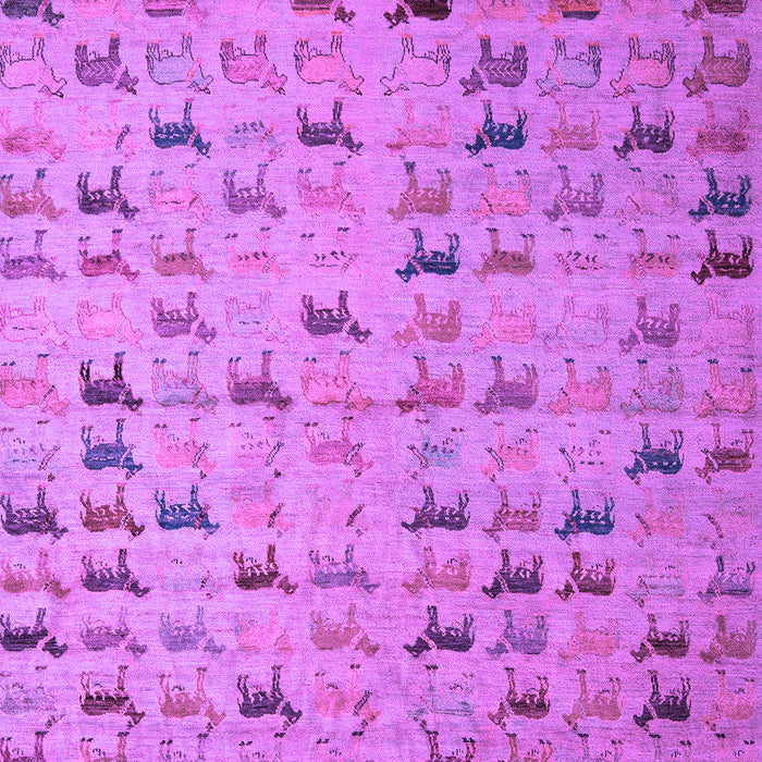 Machine Washable Abstract Purple Modern Area Rugs, wshabs5407pur