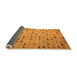 Sideview of Abstract Orange Modern Rug, abs5407org