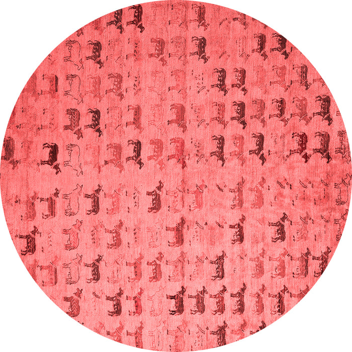 Abstract Red Modern Rug, abs5407red