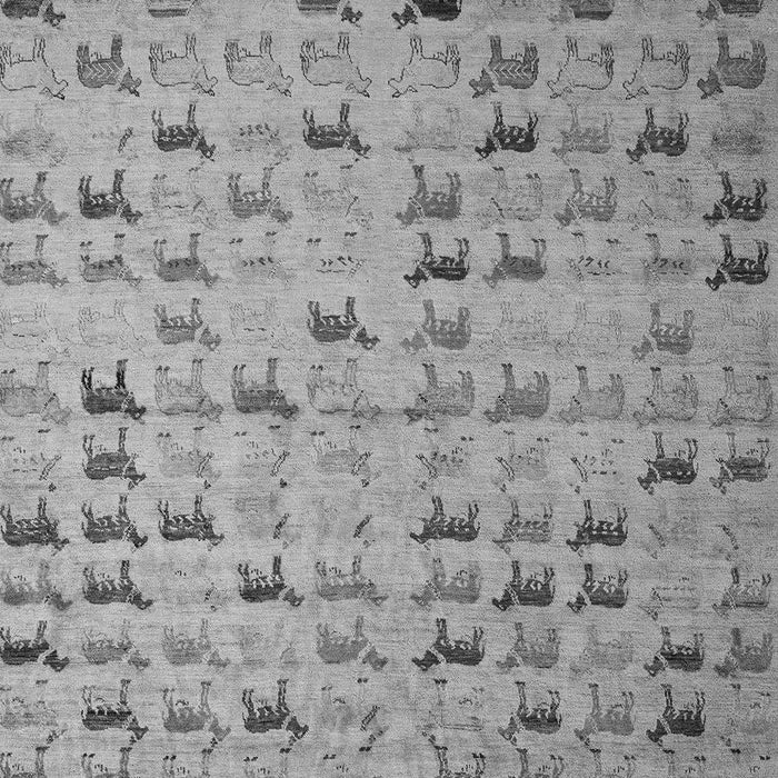 Machine Washable Abstract Gray Modern Rug, wshabs5407gry