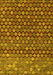 Machine Washable Abstract Yellow Modern Rug, wshabs5408yw