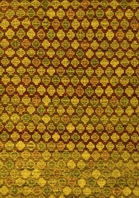 Abstract Yellow Modern Rug, abs5408yw