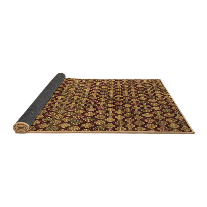Sideview of Abstract Brown Modern Rug, abs5408brn
