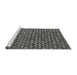 Sideview of Machine Washable Abstract Gray Modern Rug, wshabs5408gry