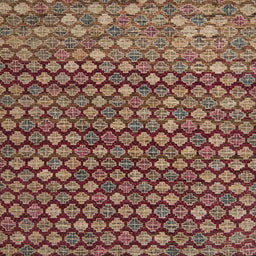 Square Abstract Saffron Red Modern Rug, abs5408