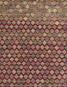 Machine Washable Abstract Saffron Red Rug, wshabs5408