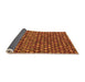 Sideview of Abstract Orange Modern Rug, abs5408org