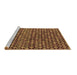 Sideview of Machine Washable Abstract Brown Modern Rug, wshabs5408brn