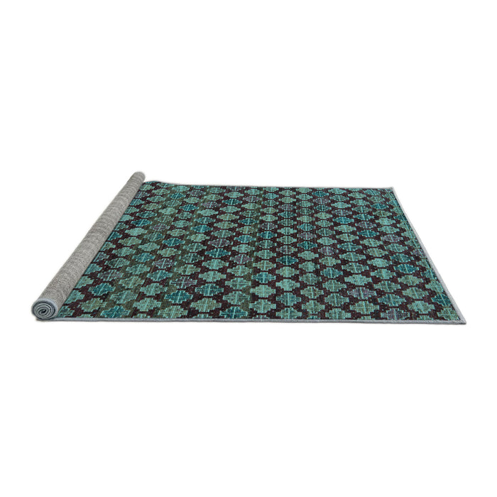 Sideview of Machine Washable Abstract Light Blue Modern Rug, wshabs5408lblu
