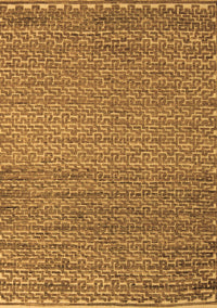 Abstract Brown Modern Rug, abs5409brn