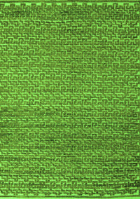 Abstract Green Modern Rug, abs5409grn