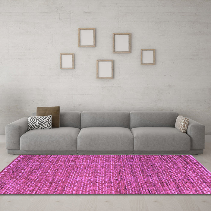 Machine Washable Abstract Purple Modern Area Rugs in a Living Room, wshabs5409pur