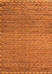 Abstract Orange Modern Rug, abs5409org