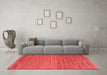 Modern Red Washable Rugs