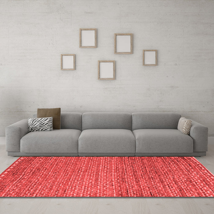 Modern Red Washable Rugs